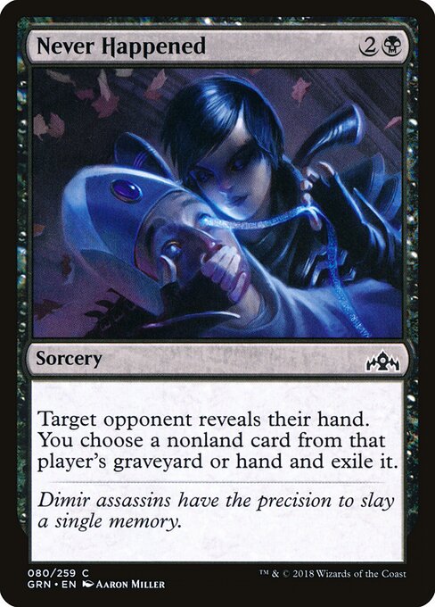 Never Happened – Guilds of Ravnica (GRN-80) Magic: The Gathering card