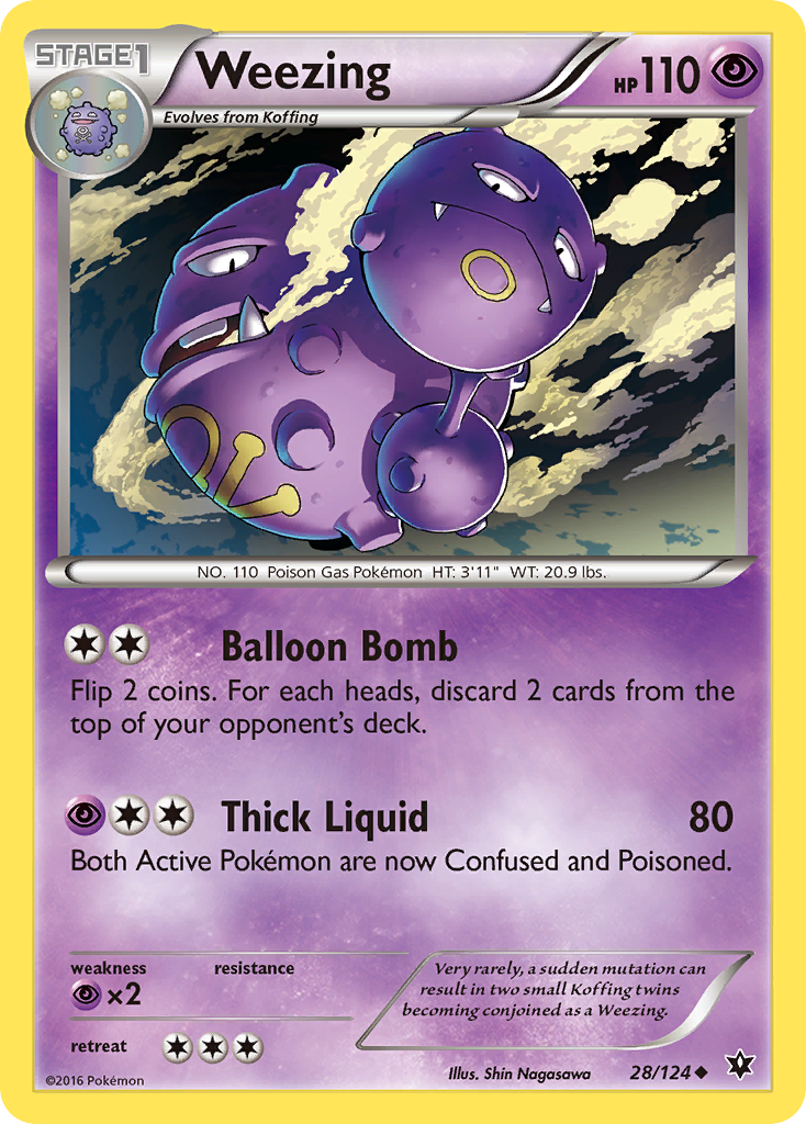 Weezing – Fates Collide 28 – Pokémon TCG single card