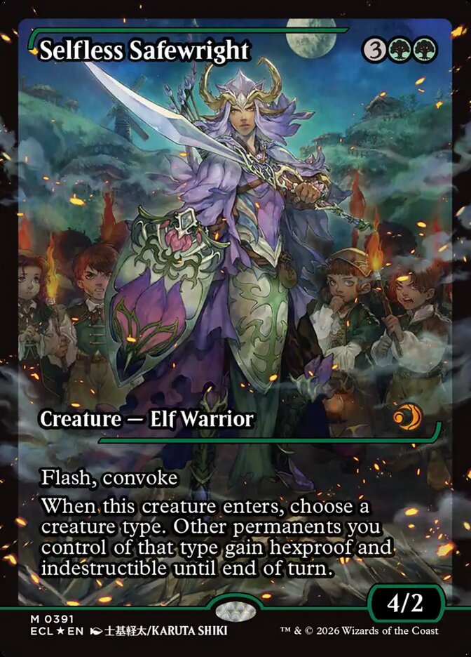 Magic-kaart Selfless Safewright ECL-391 uit Lorwyn Eclipsed (Mythic)