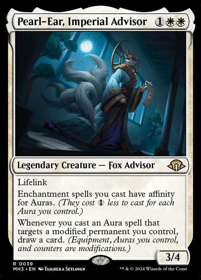 Magic-kaart Pearl-Ear, Imperial Advisor MH3-39 uit Modern Horizons 3 (Rare) Hoofdafbeelding