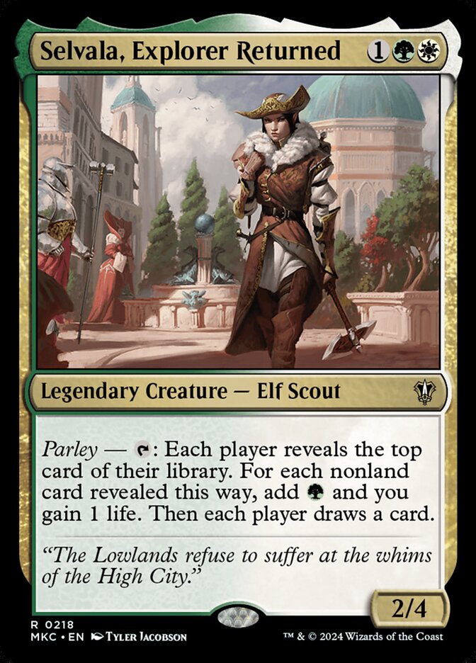 Magic-kaart Selvala, Explorer Returned MKC-218 uit Commander: Murders at Karlov Manor (Rare)