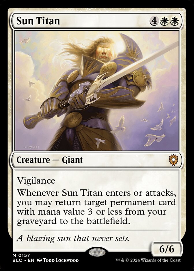 Sun Titan - Commander: Bloomburrow (Mythic) [BLC-157] Image principale du produit