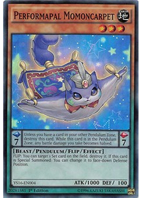 Performapal Momoncarpet — Starter Deck: Yuya (YS16-004) Yu-Gi-Oh! card Main image