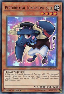 Performapal Longphone Bull - Starter Deck: Yuya (Super Rare) [YS16-006]