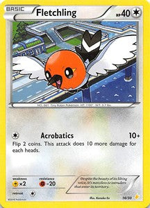 Fletchling - XY Trainer Kit: Pikachu Libre & Suicune (Fixed) [TK9-P-16] Image principale du produit