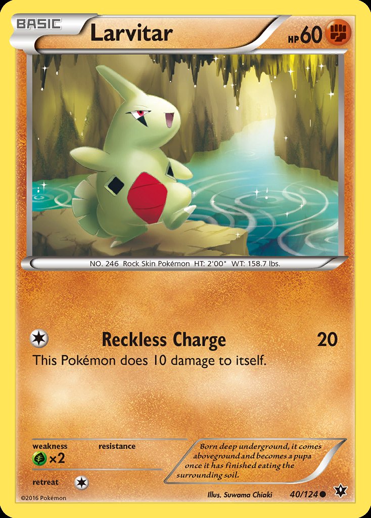 Larvitar - Fates Collide (Common) [FCO-40] Main image