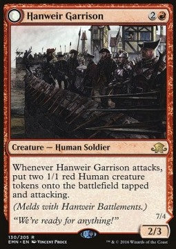 Hanweir Garrison / Hanweir, the Writhing Township - Eldritch Moon (Rare) [EMN-130] Imagen principal del producto