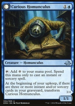 Curious Homunculus / Voracious Reader - Eldritch Moon (Uncommon) [EMN-54] Hauptbild