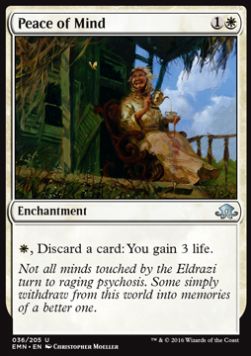 Peace of Mind - Eldritch Moon (Uncommon) [EMN-36] Hoofdafbeelding