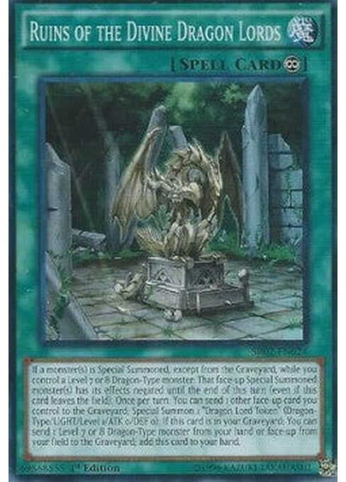 Ruins of the Divine Dragon Lords — Structure Deck: Rise of the True Dragons (SR02-024) Yu-Gi-Oh! card Hauptbild