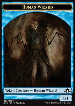 Human Wizard Token (Blue 1/1) - Eldritch Moon (Token) [EMN-T2] Hauptbild