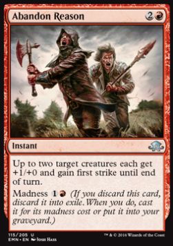 Abandon Reason - Eldritch Moon (Uncommon) [EMN-115] Hover Image