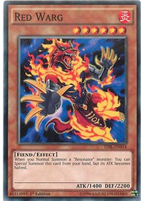 Red Warg — The Dark Illusion (TDIL-014) Yu-Gi-Oh! card Hauptbild