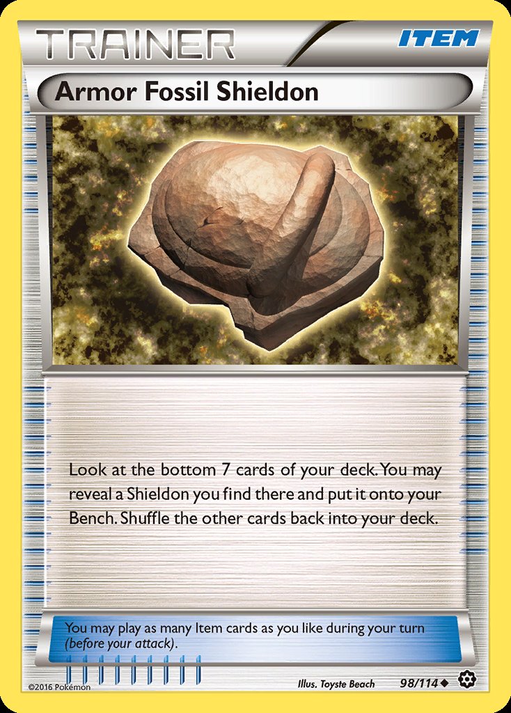 Armor Fossil Shieldon - Steam Siege (Uncommon) [STS-98] Image principale du produit
