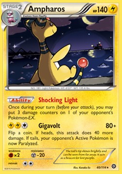 Ampharos - Steam Siege (Holo Rare) [STS-40] Hover Image