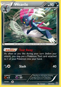 Weavile - Steam Siege (Rare) [STS-61] Hover Image