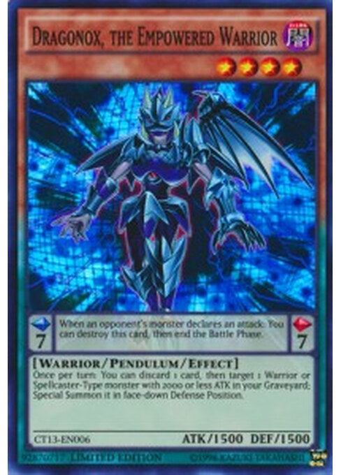 Dragonox, the Empowered Warrior — 2016 Mega-Tins (CT13-006) Yu-Gi-Oh! card Image principale du produit