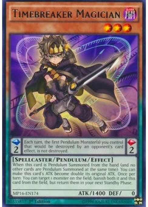 Timebreaker Magician — 2016 Mega-Tin Mega Pack (MP16-174) Yu-Gi-Oh! card Immagine principale del prodotto