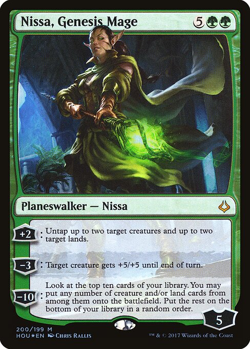 Nissa, Genesis Mage – Hour of Devastation (HOU-200) Magic: The Gathering card Immagine principale del prodotto