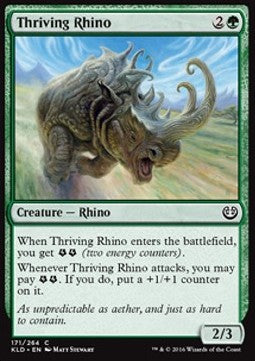 Thriving Rhino - Kaladesh (Common) [KLD-171] Hover Image