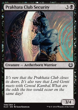 Prakhata Club Security - Kaladesh (Common) [KLD-98]