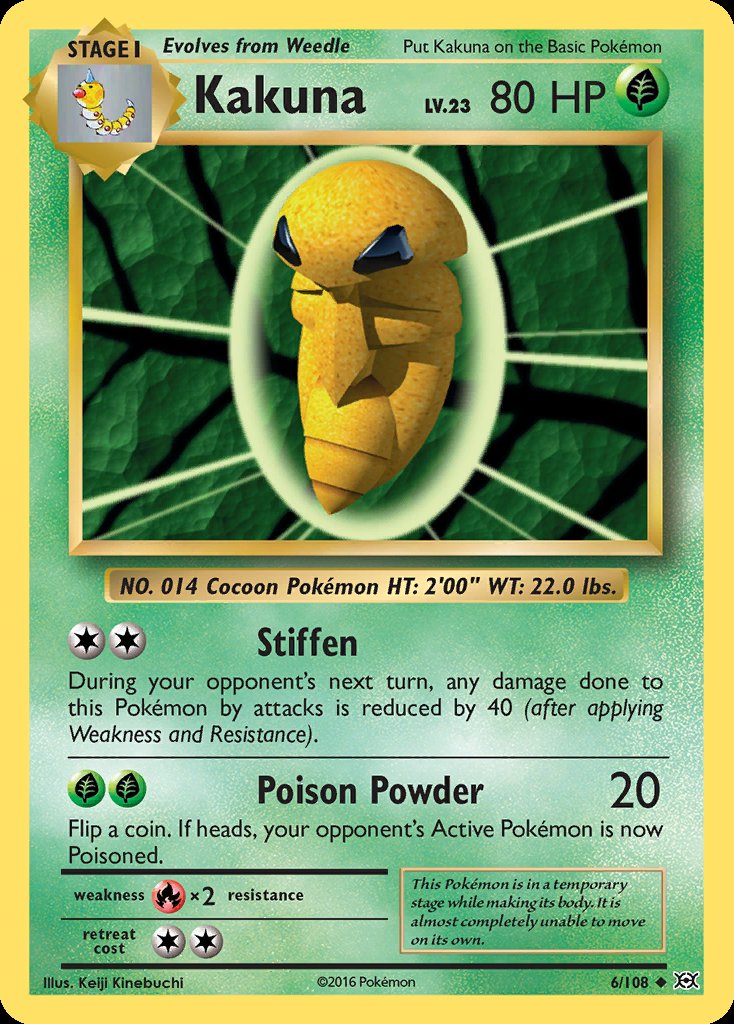 Kakuna - Evolutions (Uncommon) [EVO-6] Imagen principal del producto