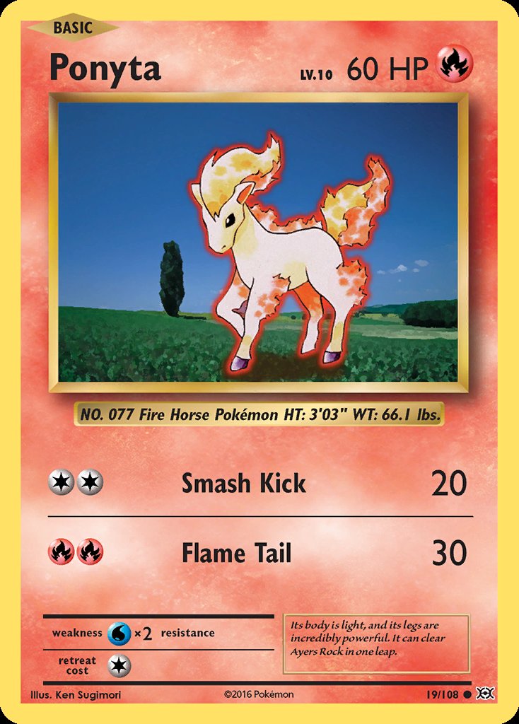 Ponyta - Evolutions (Common) [EVO-19] Hoofdafbeelding