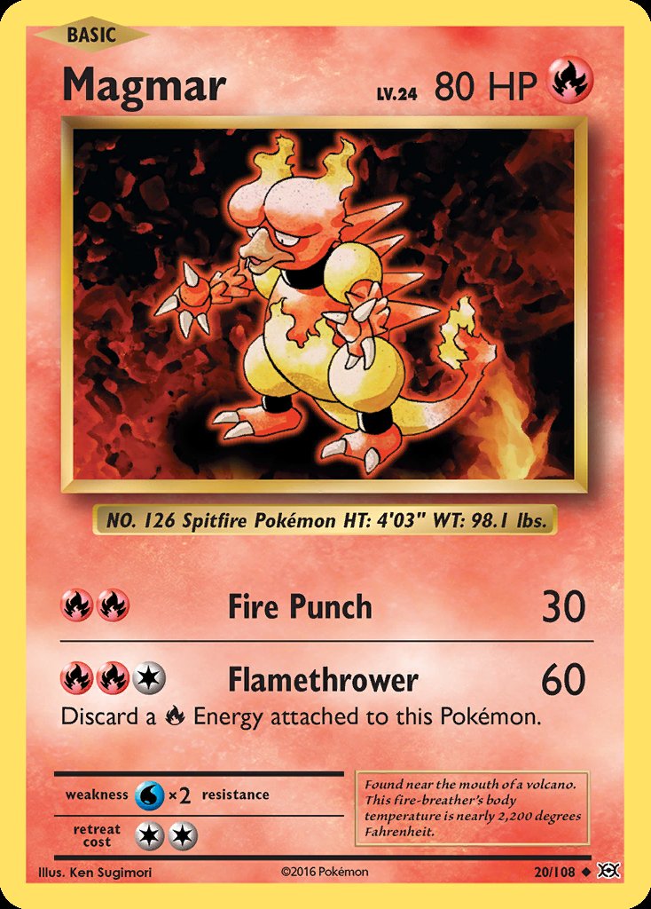 Magmar - Evolutions (Uncommon) [EVO-20] Hoofdafbeelding