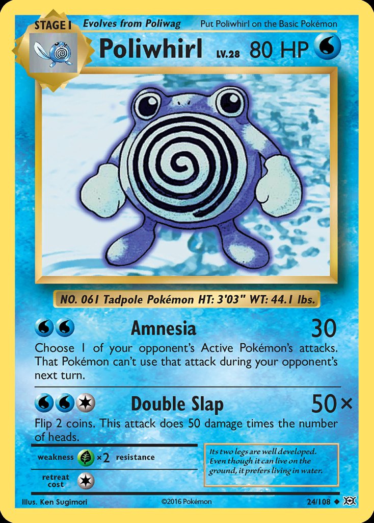 Poliwhirl - Evolutions (Uncommon) [EVO-24] Hoofdafbeelding