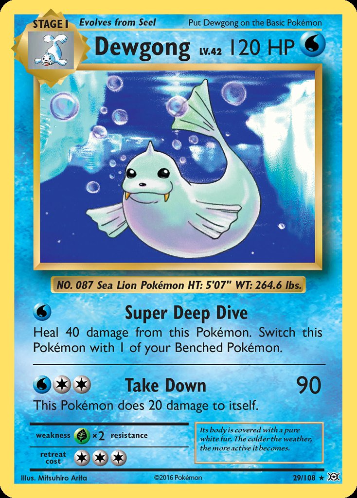 Dewgong - Evolutions (Rare) [EVO-29] Immagine principale del prodotto