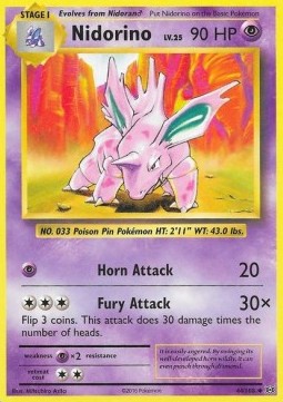 Nidorino - Evolutions (Uncommon) [EVO-44] Hover Image