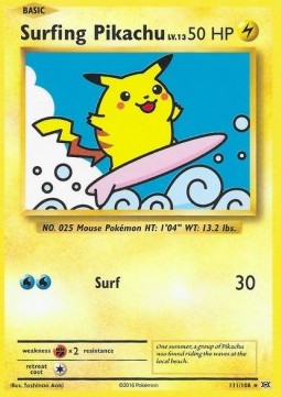 Surfing Pikachu - Evolutions (Secret Rare) [EVO-111] Hover Image