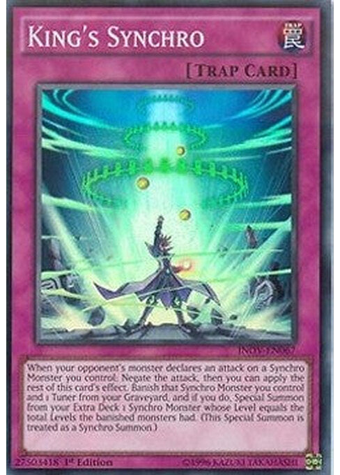 King's Synchro — Invasion: Vengeance (INOV-067) Yu-Gi-Oh! card Main image