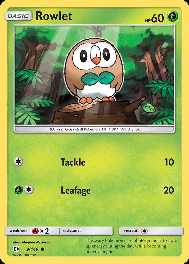 Rowlet - Sun & Moon (Common) [SUM-9] Immagine principale del prodotto