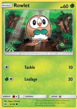 Rowlet - Sun & Moon (Common) [SUM-9] Hover Image