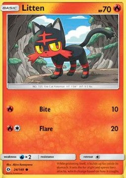 Litten - Sun & Moon (Common) [SUM-24] Hover Image