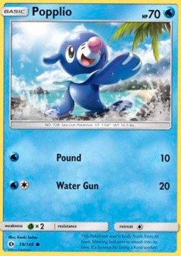Popplio - Sun & Moon (Common) [SUM-39] Hover Image