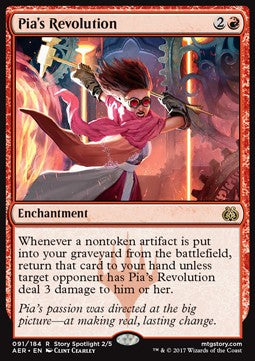 Pia's Revolution - Aether Revolt (Rare) [AER-91] Immagine principale del prodotto