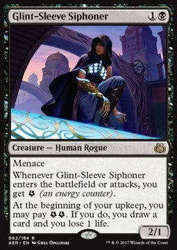 Glint-Sleeve Siphoner - Aether Revolt (Rare) [AER-62] Immagine principale del prodotto