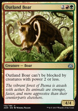 Outland Boar - Aether Revolt (Uncommon) [AER-132] Immagine principale del prodotto