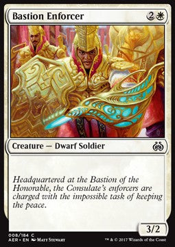 Bastion Enforcer - Aether Revolt (Common) [AER-8] Immagine principale del prodotto
