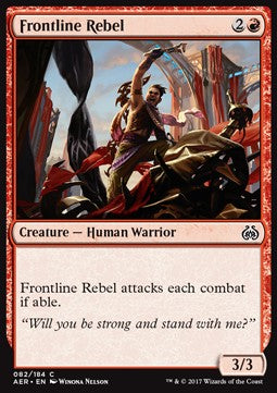 Frontline Rebel - Aether Revolt (Common) [AER-82] Immagine principale del prodotto