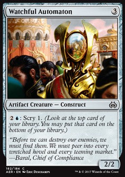 Watchful Automaton - Aether Revolt (Common) [AER-182] Hover Image