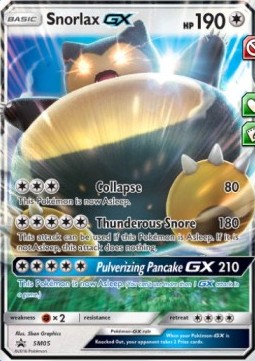 Snorlax GX - SM Black Star Promos (Promo) [SM-05] Immagine principale del prodotto