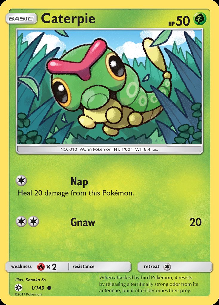 Caterpie - Sun & Moon (Common) [SUM-1] Immagine principale del prodotto