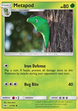 Metapod - Sun & Moon (Uncommon) [SUM-2] Hover Image