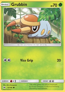 Grubbin - Sun & Moon (Common) [SUM-13] Main image