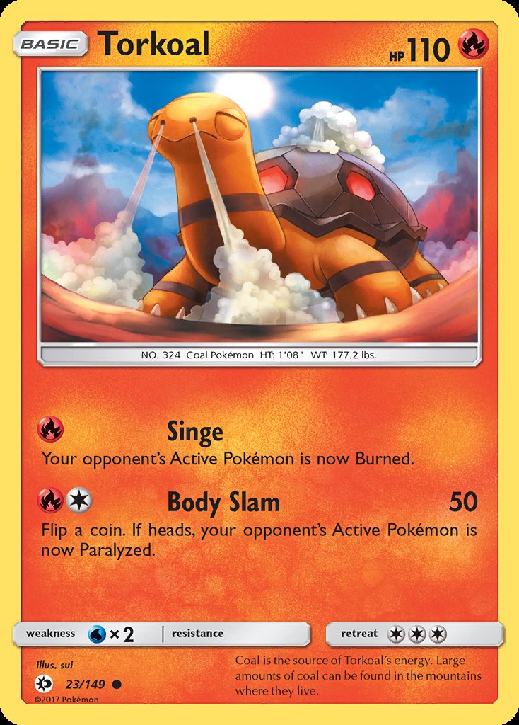 Torkoal - Sun & Moon (Common) [SUM-23] Immagine principale del prodotto