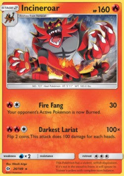 Incineroar - Sun & Moon (Rare) [SUM-26] Hover Image