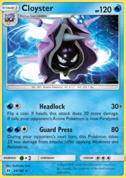 Cloyster - Sun & Moon (Rare) [SUM-34] Imagen principal del producto